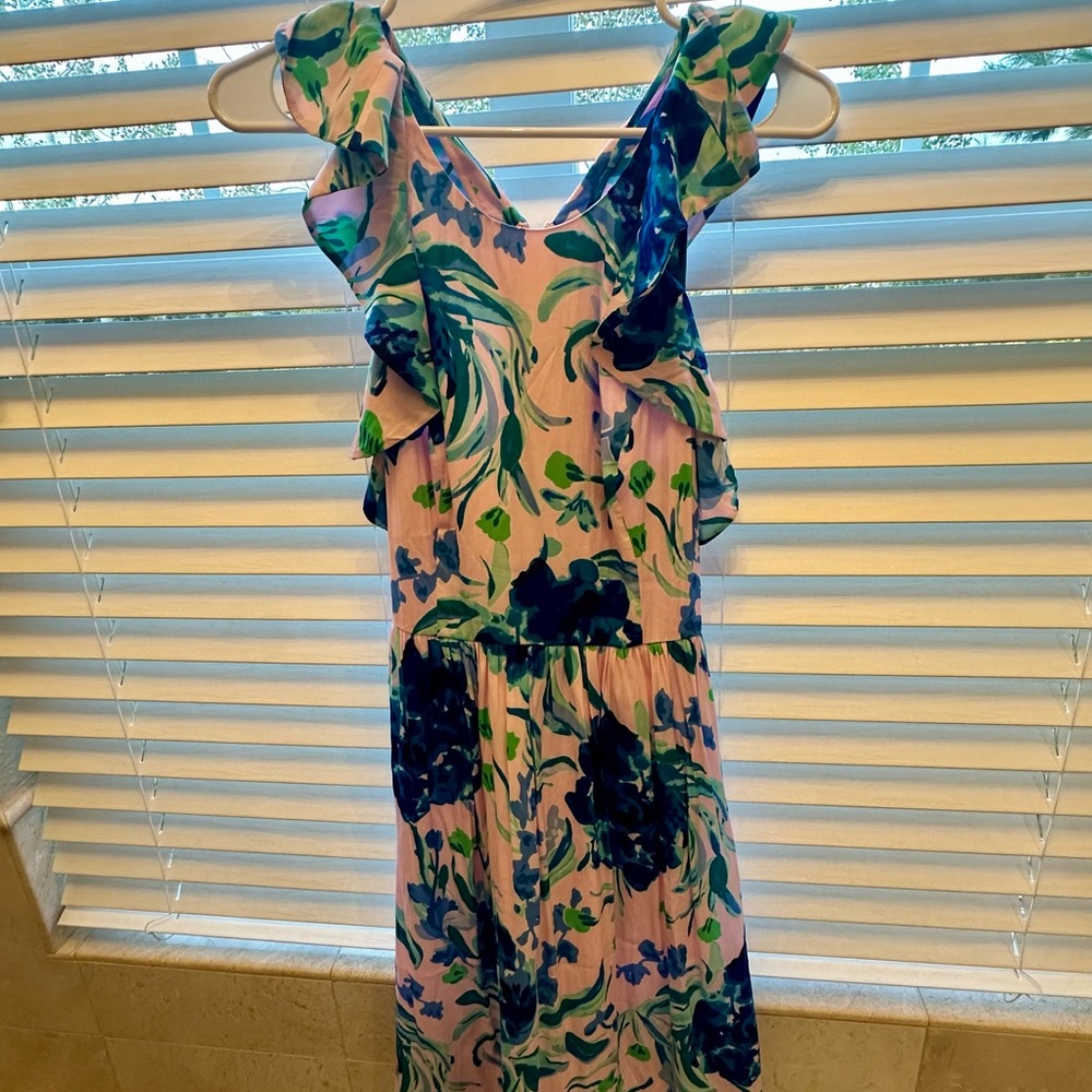 Lilly Pulitzer Vibrant Pink and Blue Dress